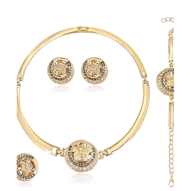  Women's Jewelry Set - Fashion, Euramerican Include Earrings / Bracelet / Necklace / Ring Gold For Wedding / Party / Special Occasion