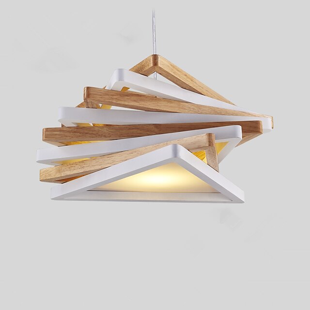  43 cm Mini styl / návrháři Závěsná světla Dřevo / bambus Geometrické Dřevo Moderní soudobé 110-120V / 220-240V