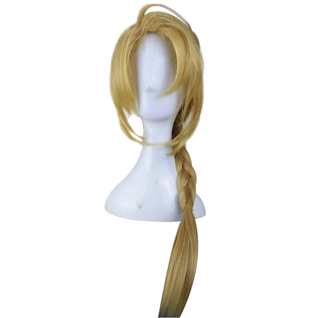  Synthetic Wig Cosplay Wig Straight Straight Wig Blonde Long Very Long Blonde Synthetic Hair Women's Braided Wig African Braids Blonde hairjoy