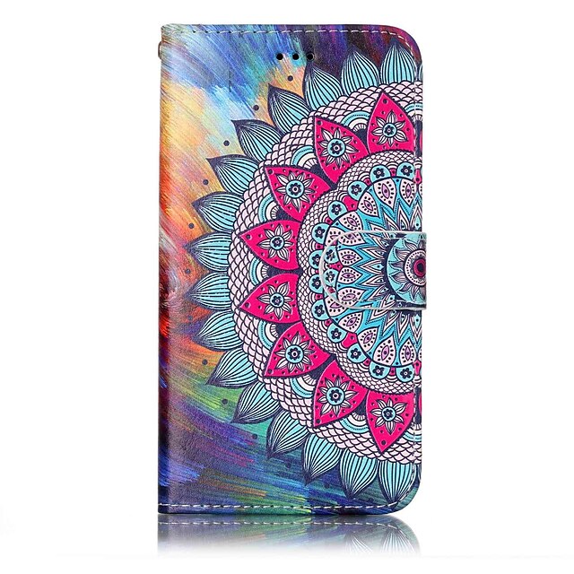  Case For Huawei P9 Lite / Huawei / Huawei P8 Lite Wallet / Card Holder / with Stand Full Body Cases Flower Hard PU Leather for P10 Plus / P10 Lite / P10