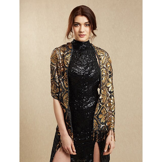  Shawls Sequined Wedding / Party Evening Women's Wrap With Sequin / Tassel