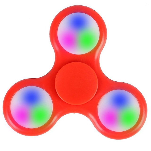  Fidget Spinner Hand Spinner Lighting for Killing Time Stress and Anxiety Relief LED Spinner Plastic Classic Pieces Kid's Adults' Girls' Toy Gift / LED Light