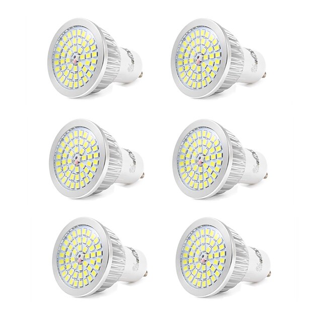  6pcs 7 W 550-600 lm GU10 Spot LED 48 Perles LED SMD 2835 Blanc Froid 110-240 V / 6 pièces