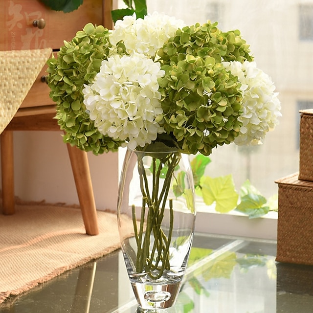  silke europæisk stil bordplade blomst 1 buket 55 cm, falske blomster til bryllup bue havevæg hjemme fest hotel kontor arrangement dekoration