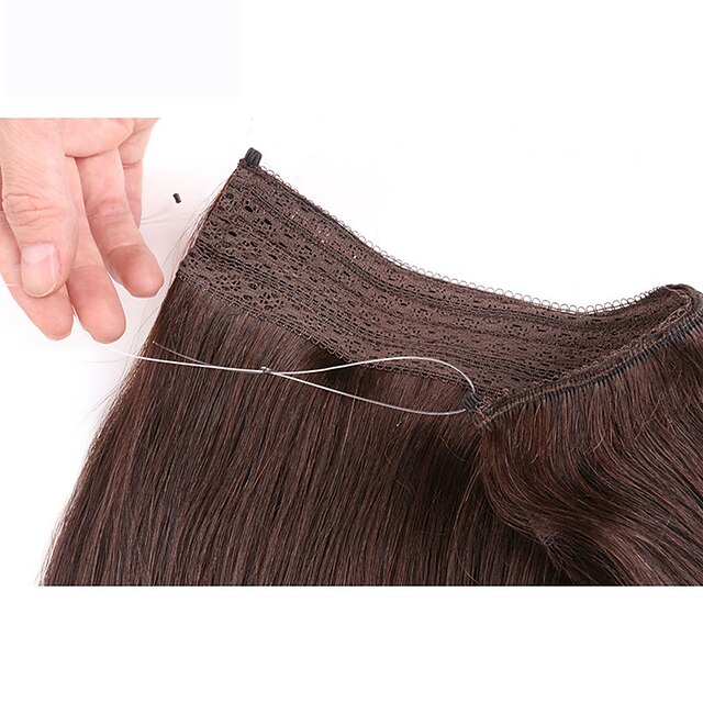  Flip In Human Hair Extensions Klasszikus Emberi haj Emberi haj tincsek Női Fekete
