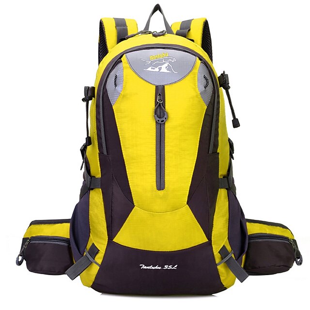  35 L Hiking Backpack Waterproof Shockproof Wear Resistance Outdoor Camping / Hiking Orange Red Yellow