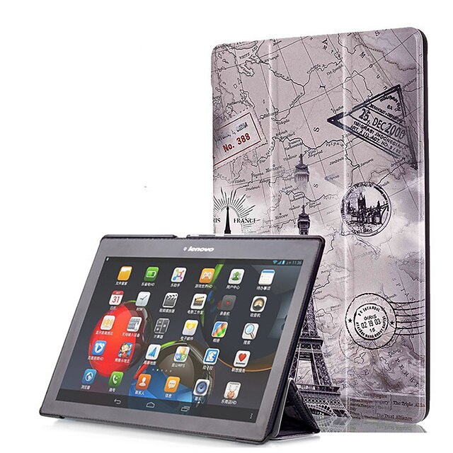  Capinha Para Lenovo Negócio Lenovo Tab 3 10 (TB3-X70F / N) Capa Proteção Completa / Tablet Cases Rígida PU Leather