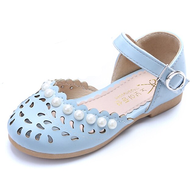  Para Meninas Sandálias Conforto Sapatos para Daminhas de Honra Buraco Shoes Couro Ecológico Primavera Verão Casual Social Festas & Noite