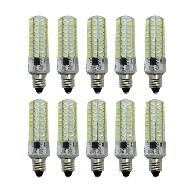  10pcs 5 W LED Bi-pin Lights 400-500 lm E14 E12 E17 T 80 LED Beads SMD 4014 Dimmable Warm White Cold White 220-240 V / 10 pcs / RoHS