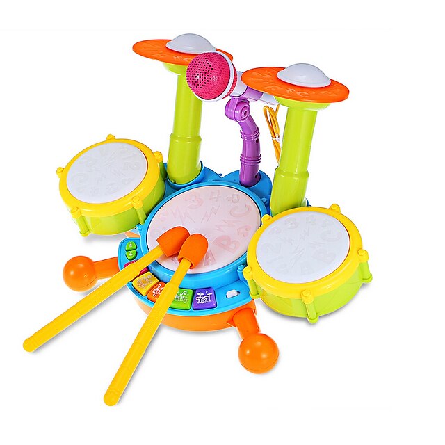  Iluminat LED Set de tobe Set de tobe Jazz Drum Metalic Plastic Pentru Pentru copii Băieți Fete