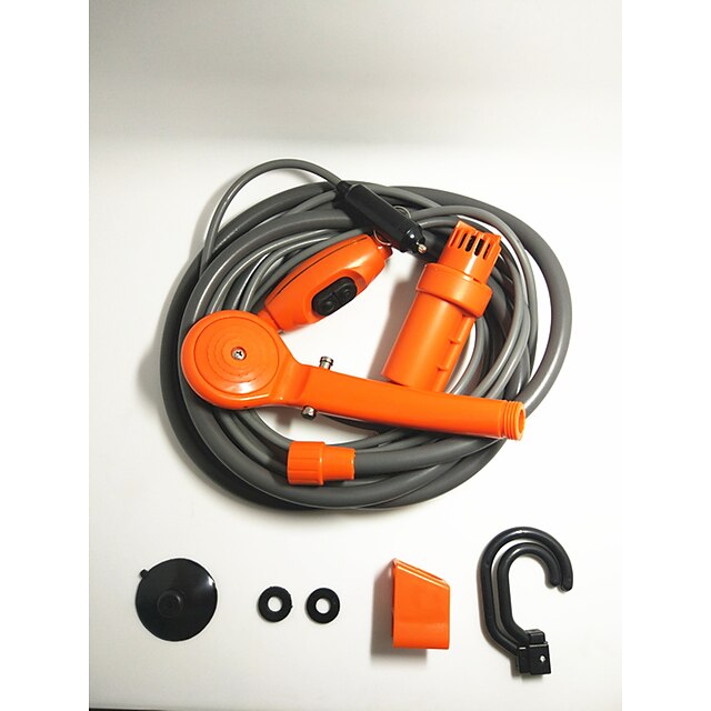  auto oranžová sprcha 12v elektrické přenosné venkovní sprcha jednoduché auto myčka