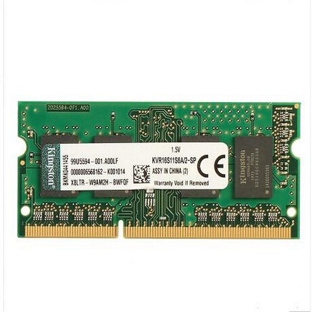  Kingston RAM 2GB DDR3 1600MHz Notebook / memória portátil