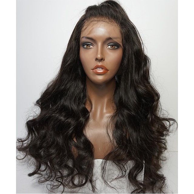  Human Hair Wig style Loose Wave Wig 150% Density Natural Hairline African American Wig 100% Hand Tied Women's Short Medium Length Long Human Hair Lace Wig ELVA HAIR