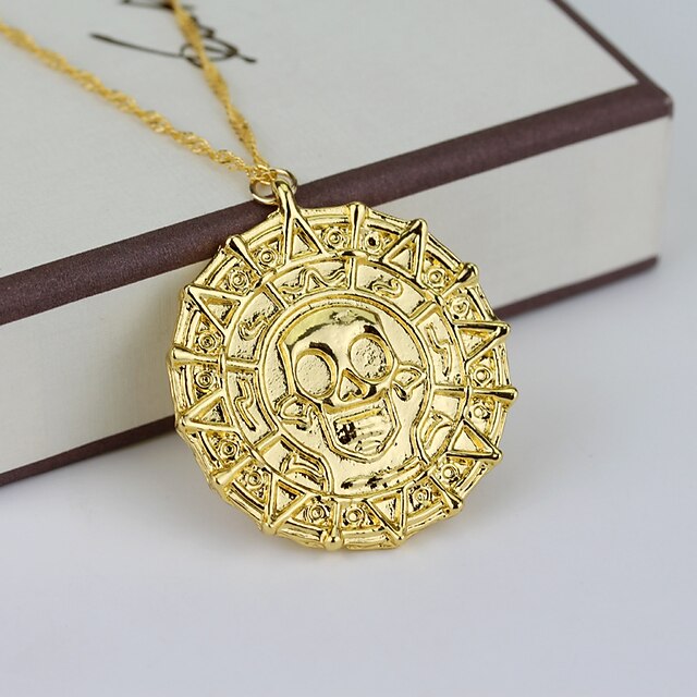  Women's Pendant Necklace Skull Ladies Vintage Fashion Euramerican Alloy Bronze Gold Silver Necklace Jewelry For Daily