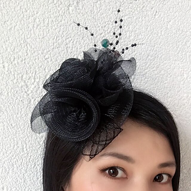  Tulle / Net Fascinators / Flowers with 1 Wedding / Special Occasion Headpiece