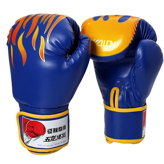  Boxsackhandschuhe Boxhandschuhe für das Training Boxhandschuhe Für Boxen Muay Thai Vollfinger Einstellbar Leicht Atmungsaktiv Silikon Schwarz Rot Blau