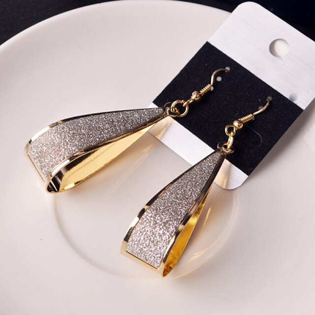  1 Paar Tropfen-Ohrringe Ohrringe baumeln For Damen Party Hochzeit Alltag Aleación Ausgehöhlt Goldfarben Silber / Täglich
