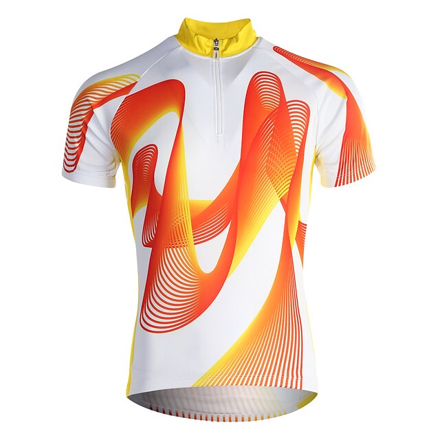  Jaggad Cycling Jersey Men's Short Sleeve Bike Jersey Tops Quick Dry Breathable Polyester Coolmax Patchwork Spring Summer Cycling/Bike