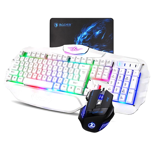  MK21 arc-en-couleur LED backit jeu clavier et souris combos mis
