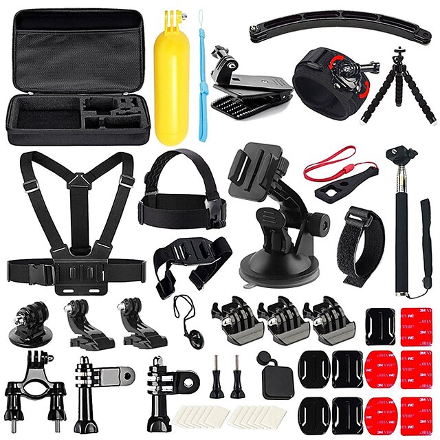  Accessory Kit For Gopro 50 in 1 Multi-function Foldable For Action Camera Gopro 6 Gopro 5 Xiaomi Camera Gopro 4 Gopro 3 Diving Surfing Ski / Snowboard Velcro Neoprene ABS / SJCAM / Android Cellphone