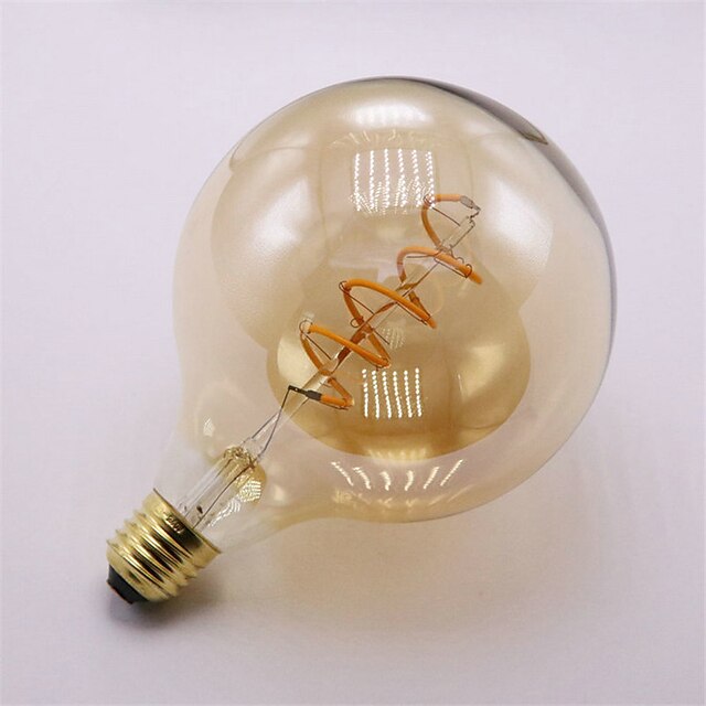  4W E27 Lâmpadas de Filamento de LED 1 leds COB Decorativa Branco Quente 400lm 2300K AC 220-240V 