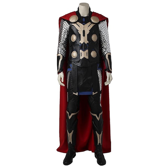  Superhéros Cosplay Costume de Cosplay Costume de Soirée Cosplay de Film Haut Pantalon Armes et Armures Manteau Bottes Plus d'accessoires