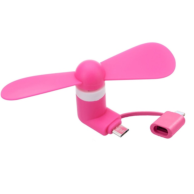  Two-in-One Feature Mobile Phone Dedicated Mini Fan Adapted To Apple Phone And Android Phone