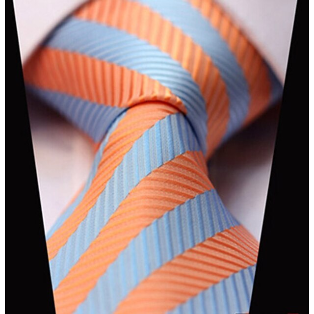  cravate décontractée à rayures pour hommes
