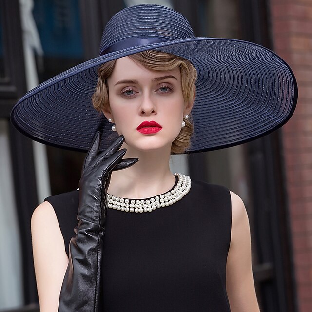 

Tulle Satin Hats Headpiece