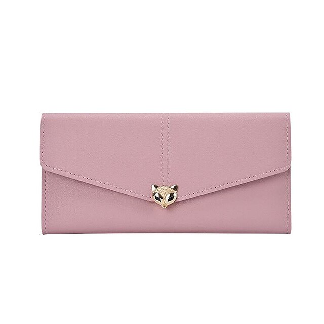  Women's Bags PU(Polyurethane) Wallet / Bi-fold Bow(s) / Flower Solid Colored Army Green / Red / Pink