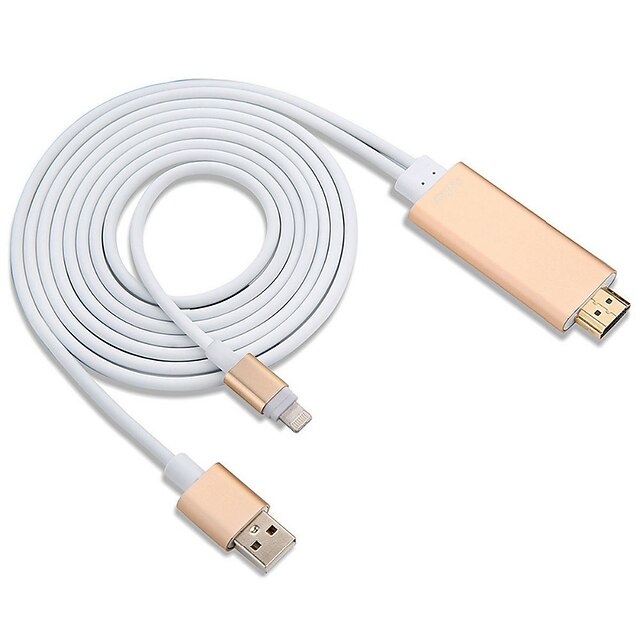  HDMI 2.0 Cable adaptador, HDMI 2.0 a USB 2.0 Cable adaptador Macho - Macho 1080P 2,0 m (6.5 pies)