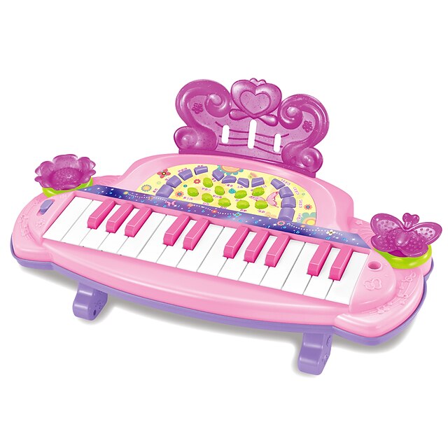  Acessório para Casa de Boneca Teclado Eletrônico Piano Diversão Plásticos Para Crianças Para Meninas