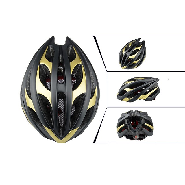  N / A Vents Adjustable Fit EPS Sports Mountain Bike / MTB Road Cycling Cycling / Bike - Black Yellow Light Yellow Unisex