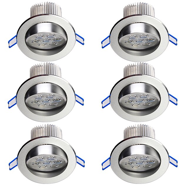  6stk 7 W 700 lm 7 LED Perler Panellamper Kold hvid 100-240 V Hjemmet Hjem / kontor Køkken