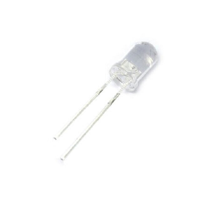 Led-lampen met 5 mm witte lichtdiode (50 stuks per verpakking)
