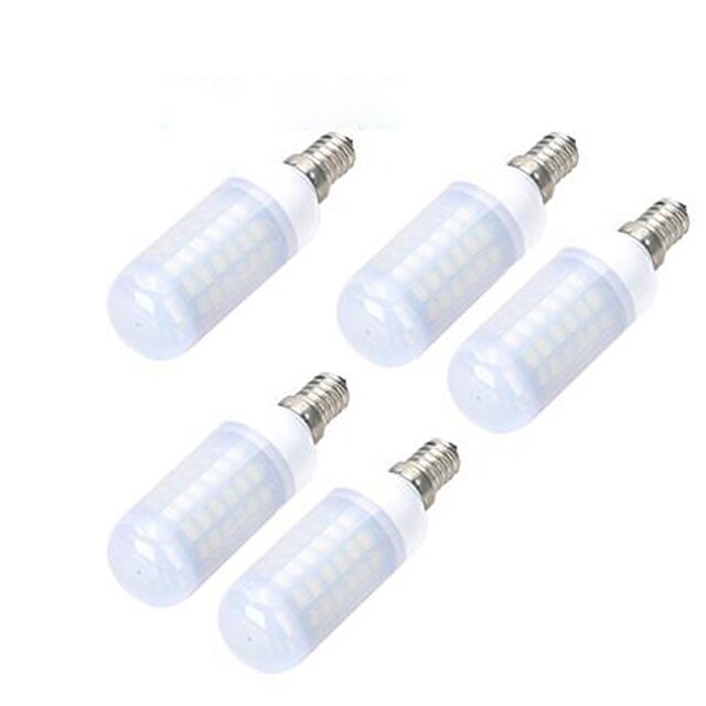  4.5W E14 LED-maïslampen 69 LEDs SMD 5730 Koel wit 200-300lm 6500K AC 220-240V 
