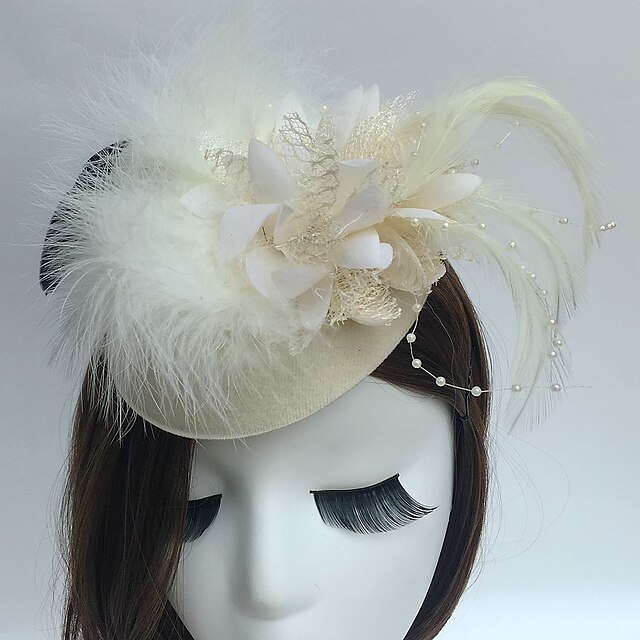  Fascinators / Chapeaux / Coiffure avec Fleur 1pc Occasion spéciale / Fête du thé / Course de chevaux Casque