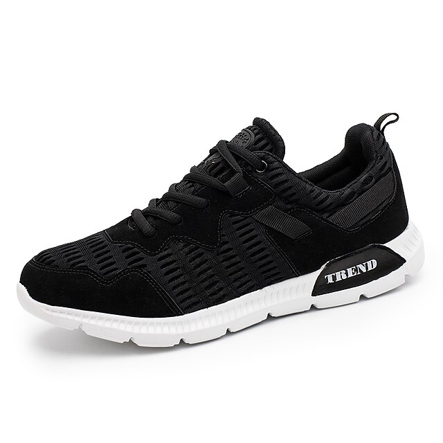  Hombre Zapatos Tul Primavera Verano Confort Zapatillas de deporte Running Con Cordón Para Deportivo Casual Blanco Negro Caqui