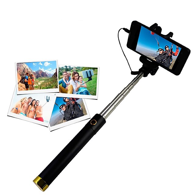  VORMOR Selfie Stick Wired Extendable Max Length 60 cm For Android / iOS