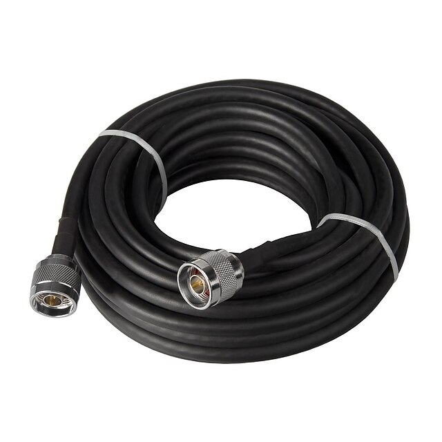  5d-fb 10m coaxiale kabel 50ohm 50-5 met 2 stuks n mannelijke connector voor signaal booster / repeater / antenne / power divider