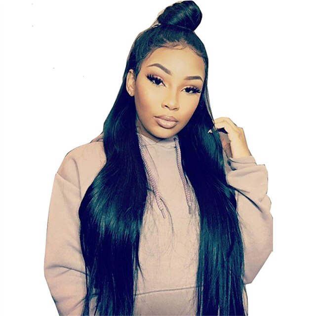  Remy Human Hair Full Lace Wig 360 Frontal 180% Density 100% Hand Tied African American Wig Natural Hairline Short Medium Long Women's