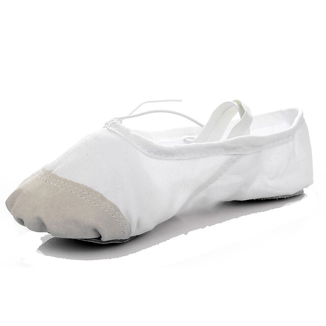  Damen Schuhe für den lateinamerikanischen Tanz Kunstleder Flach, Ballerina Flacher Absatz Maßfertigung Tanzschuhe Schwarz / Rot / Rosa / Leistung