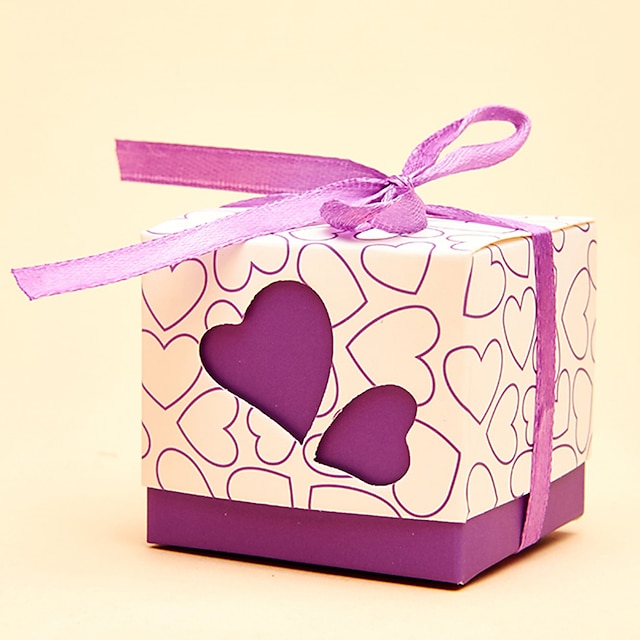 Butterfly Favour Box with Ribbon For Wedding Party Gift Sweet Colour 74B-3