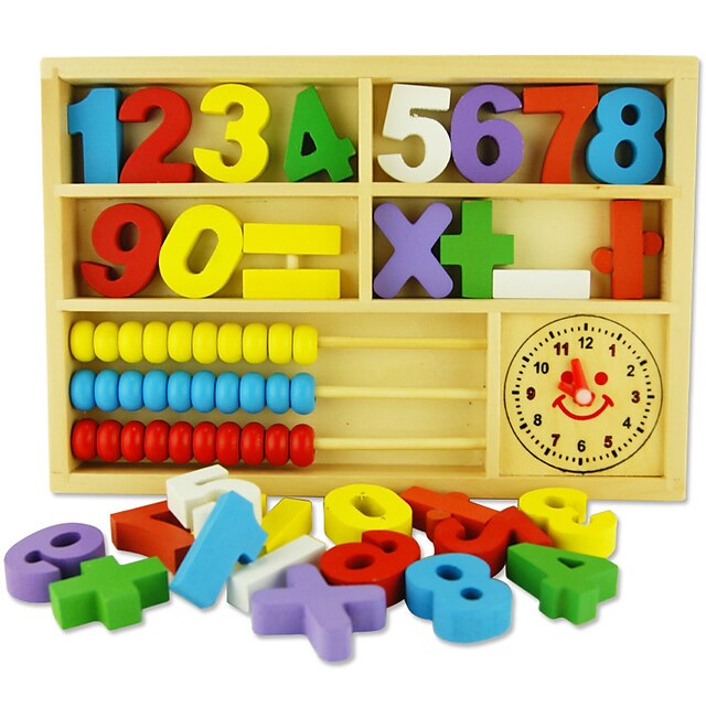  Blocos de Construir Ábaco Brinquedo Educativo Brinquedos Matemáticos compatível De madeira Legoing Amiga-do-Ambiente Clássico Para Meninos Para Meninas Brinquedos Dom / Crianças