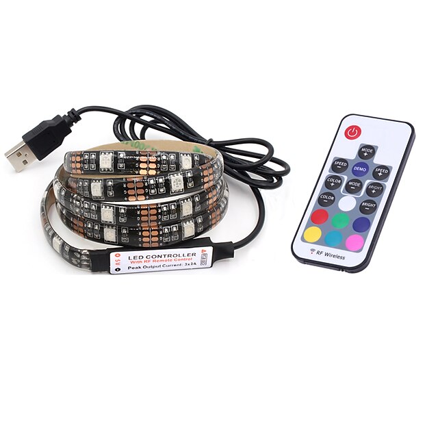  BRELONG® 2m RGB-valonauhat 60 LEDit 5050 SMD RGB Party / Koristeltu 5 V 1kpl / IP65