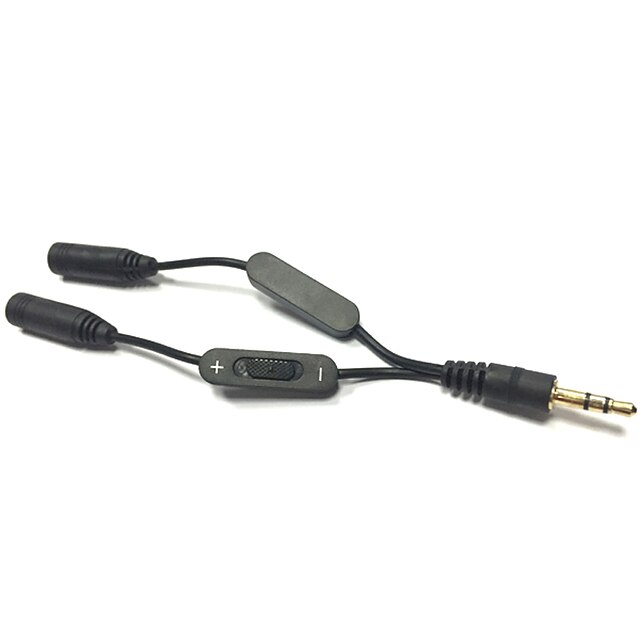  Cuffia audio cavo splitter adattatore due innamorati spina jack auricolare stereo a doppio maschio 3.5mm a femmina per iphone