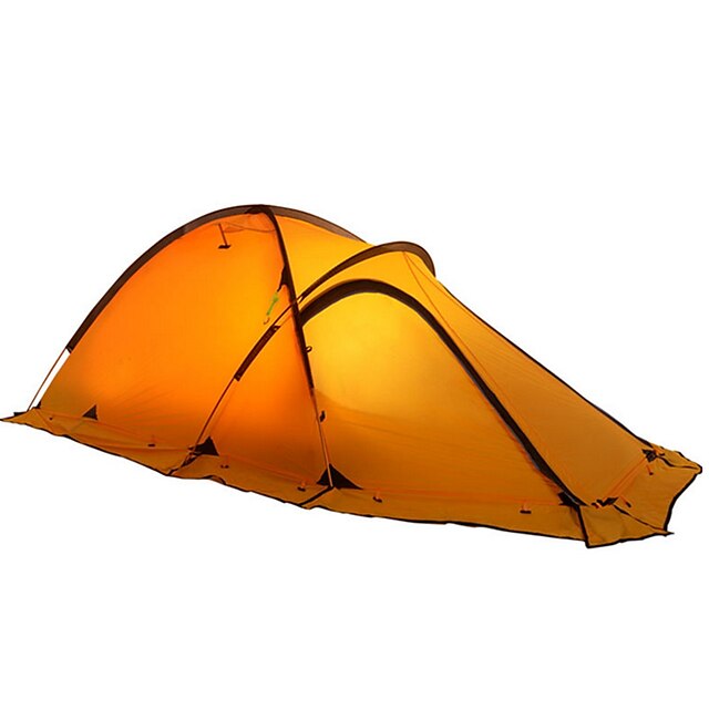  2 אנשים אוהל כפול קמפינג אוהל חדר אחד אוהלים לטיפוס הרים עמיד ללחות עמיד למים מוגן מגשם למניעת קרעים ל קמפינג לטייל חוץ בתוך הבית