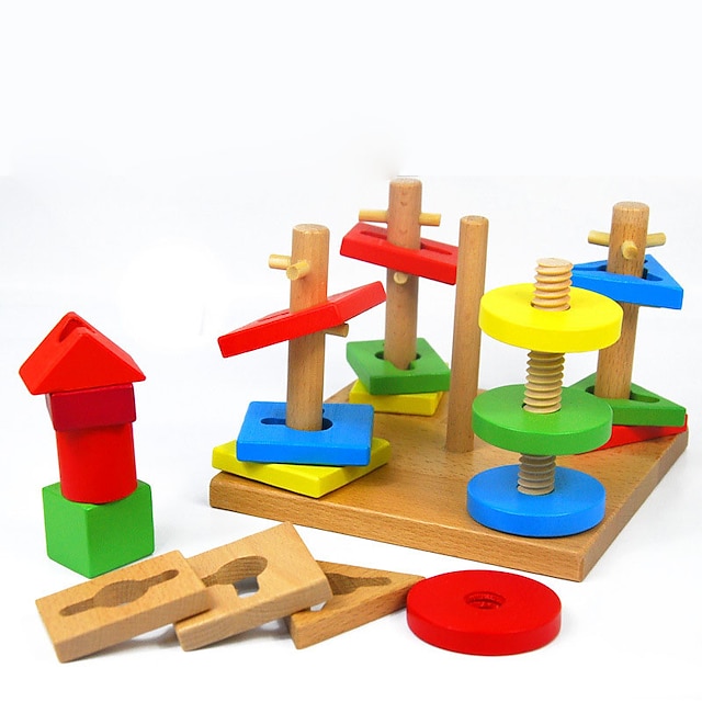  Bausteine Steckpuzzles Shape Sorter Spielzeug kompatibel Hölzern Legoing Klassisch Cool Jungen Spielzeuge Geschenk / Kinder / Kinder