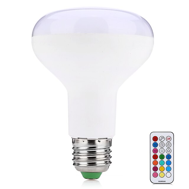  1pç 10 W Lâmpada de LED Inteligente 700 lm E26 / E27 1 Contas LED LED Integrado Controle Remoto Decorativa Cores Gradiente RGBWW 85-265 V / 1 pç / RoHs