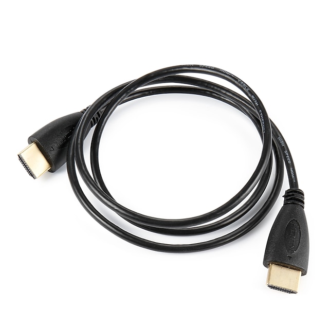  Câble HDMI 1.4V, Support 3D pour Smart LED HDTV, Apple TV, Blu-Ray, DVD (1m)